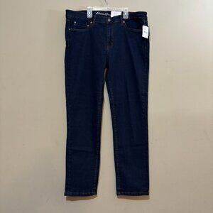 Eddie Bauer Mens Dark Wash Slim Stretch Jeans Size 38 X 32